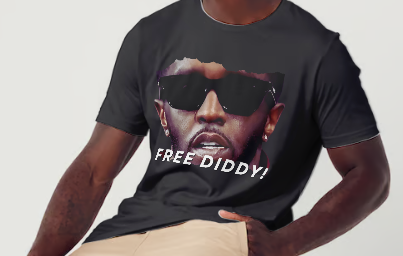 Free Diddy! Innocent until proven guilty or bribed! One of a kind t-shirt