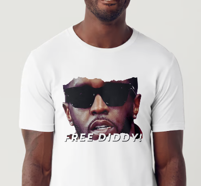 Free Diddy! Innocent until proven guilty or bribed! One of a kind t-shirt